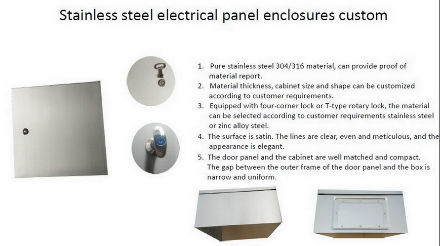 Stainless Steel 316 Material IP65 Power Control Cabinets