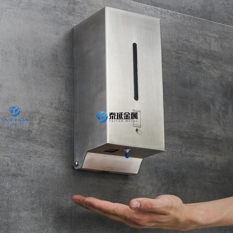 Stainless steel foam soap dispensers