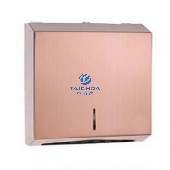 Glossy rose gold finished SS304 paper dispenser