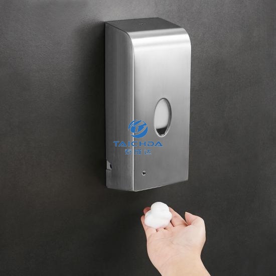 Bathroom foaming hand soap dispenser