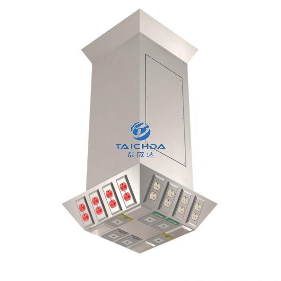 Stainless steel 304  manual retractable ceiling column