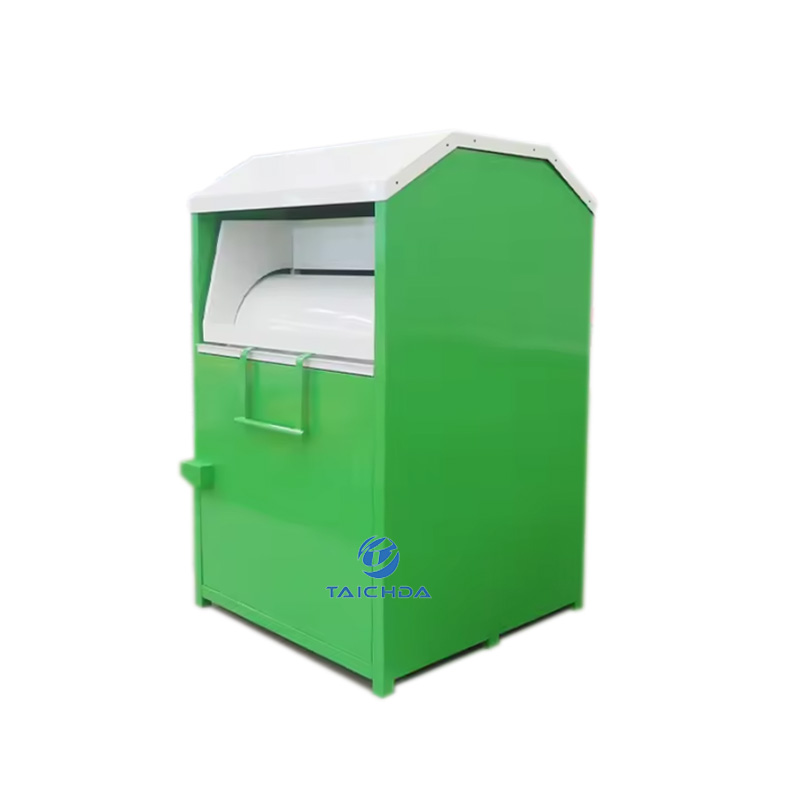 Outdoor extile recycling box