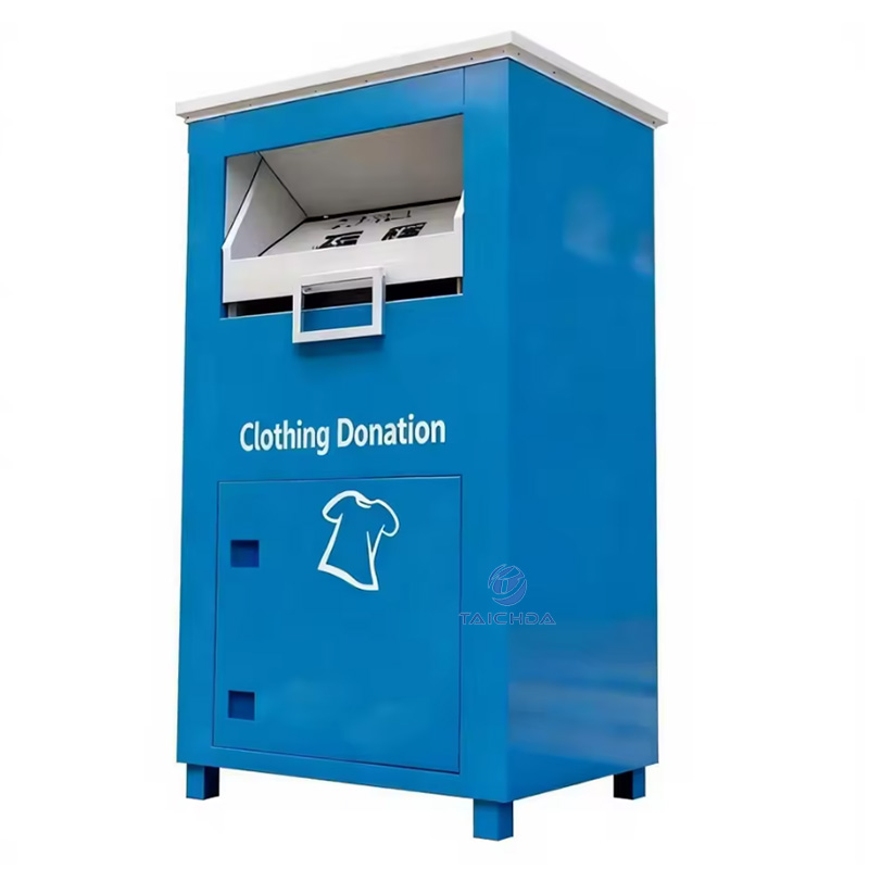 Outdoor old clothing recycling box
