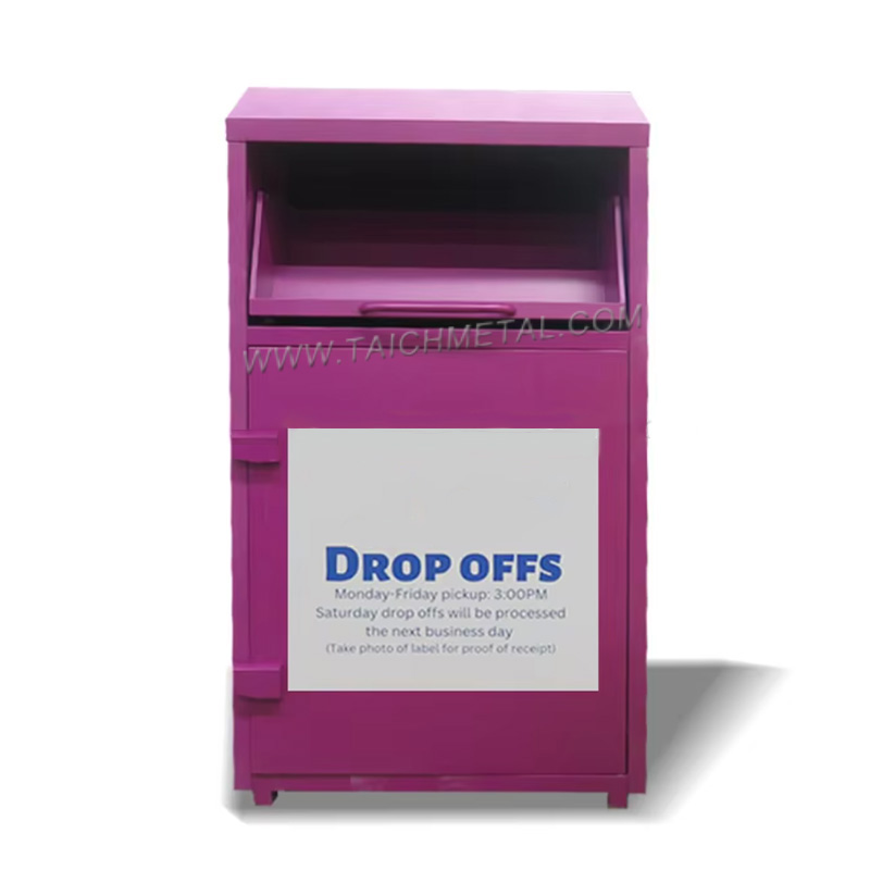 clothing donation bin drop off