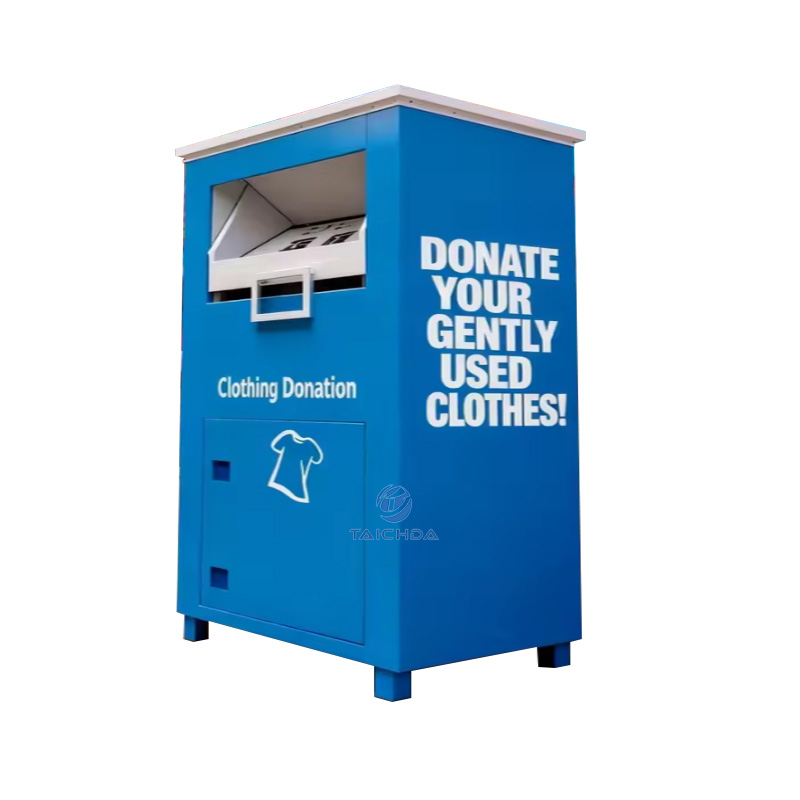 large old clothing donation box