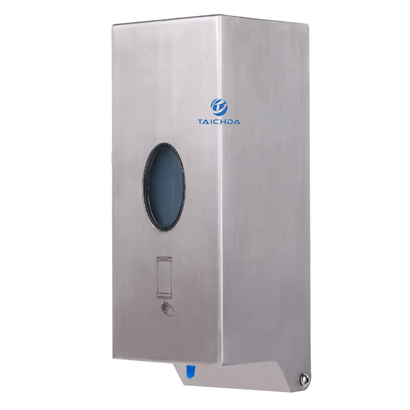 Restroom liquid soap dispenser