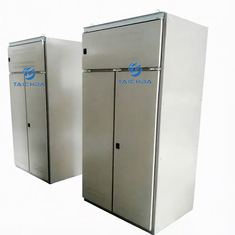 freestanding multi door metal distribution cabinet